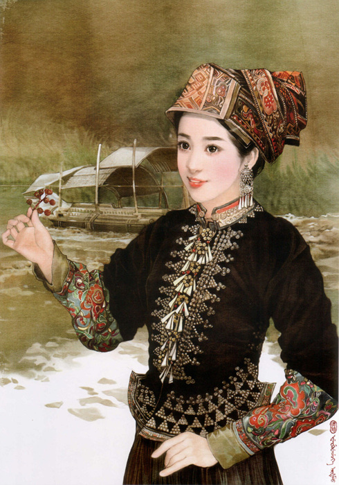 各民族美女服饰